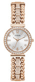 Guess Gala Diamonds Silver Dial Gold Steel Strap Watch for Women - GW0401L3 Authentic Buy Shop Now