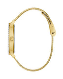 Guess Soiree Diamonds Gold Dial Gold Mesh Bracelet Watch for Women - GW0402L2 Authentic Buy Shop Now