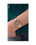Guess Solstice Diamonds Rose Gold Dial Rose Gold Steel Strap Watch for Women - GW0403L3 Authentic Buy Shop Now