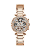 Guess Solstice Diamonds Rose Gold Dial Rose Gold Steel Strap Watch for Women - GW0403L3 Authentic Buy Shop Now