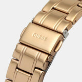 Guess Glitter Diamonds Pink Dial Rose Gold Steel Strap Watch for Women - GW0405L3 Authentic Buy Shop Now