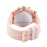 Guess Heiress Diamonds Rose Gold Dial Pink Rubber Strap Watch for Women - GW0407L3 Authentic Buy Shop Now