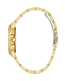 Guess Crown Jewel Diamonds White Dial Gold Steel Strap Watch for Women - GW0410L2 Authentic Buy Shop Now