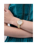 Guess Crown Jewel Diamonds White Dial Gold Steel Strap Watch for Women - GW0410L2 Authentic Buy Shop Now