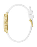 Guess Crown Jewel Multifunction Diamonds White Dial White Leather Strap Watch for Women - GW0411L1 Authentic Buy Shop Now