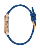 Guess Crown Jewel Diamonds White Dial Blue Rubber Strap Watch for Women - GW0411L2 Authentic Buy Shop Now