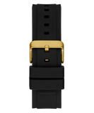 Guess Matrix Multifunction Gold Dial Black Rubber Strap Watch For Men - GW0423G2 Authentic Buy Shop Now