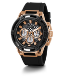 Guess Matrix Multifunction Black Dial Black Rubber Strap Watch For Men - GW0423G5 Authentic Buy Shop Now