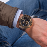 Guess Poseidon Chronograph Black Dial Black Silicone Strap Watch For Men - GW0425G1 Authentic Buy Shop Now