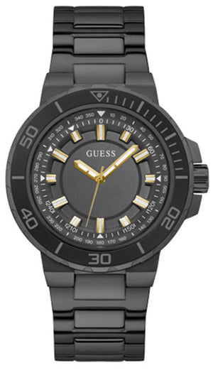 Guess Track Black Dial Black Steel Strap Watch for Men - GW0426G3 Authentic Buy Shop Now