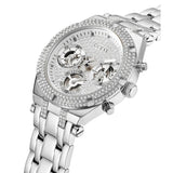 Guess Heiress Multifunction Diamonds Silver Dial Silver Steel Strap Watch for Women - GW0440L1 Authentic Buy Shop Now