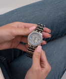 Guess Heiress Multifunction Diamonds Silver Dial Silver Steel Strap Watch for Women - GW0440L1 Authentic Buy Shop Now