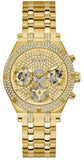 Guess Heiress Multifunction Diamonds Gold Dial Gold Steel Strap Watch for Women - GW0440L2 Authentic Buy Shop Now