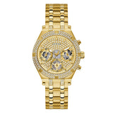 Guess Heiress Multifunction Diamonds Gold Dial Gold Steel Strap Watch for Women - GW0440L2 Authentic Buy Shop Now