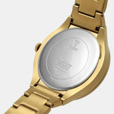Guess Scope Gold Dial Gold Steel Strap Watch for Men - GW0454G2 Authentic Buy Shop Now