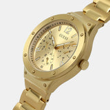 Guess Scope Gold Dial Gold Steel Strap Watch for Men - GW0454G2 Authentic Buy Shop Now