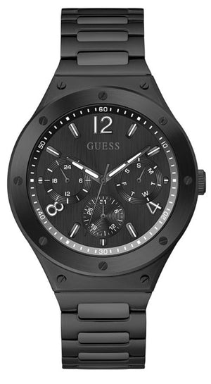 Guess Scope Multifunction Black Dial Black Steel Strap Watch for Men - GW0454G3 Authentic Buy Shop Now