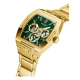 Guess Phoenix Multi Function Green Dial Gold Steel Strap Watch for Men - GW0456G3 Authentic Buy Shop Now