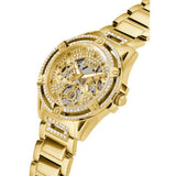Guess Queen Quartz Gold Dial Gold Steel Strap Watch For Women - GW0464L2 Authentic Buy Shop Now
