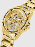 Guess Queen Quartz Gold Dial Gold Steel Strap Watch For Women - GW0464L2 Authentic Buy Shop Now