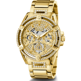 Guess Queen Quartz Gold Dial Gold Steel Strap Watch For Women - GW0464L2 Authentic Buy Shop Now