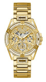Guess Queen Quartz Gold Dial Gold Steel Strap Watch For Women - GW0464L2 Authentic Buy Shop Now