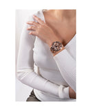 Guess Queen Multifunction Rose Gold Dial Rose Gold Steel Strap Watch For Women - GW0464L3 Authentic Buy Shop Now