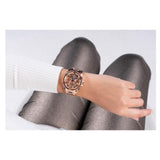 Guess Queen Multifunction Rose Gold Dial Rose Gold Steel Strap Watch For Women - GW0464L3 Authentic Buy Shop Now