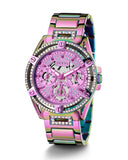 Guess Queen Multicolor Dial Multicolor Steel Strap Watch For Women - GW0464L4 Authentic Buy Shop Now