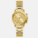 Guess Cosmic Chronograph Gold Dial Gold Steel Strap Watch for Women - GW0465L1 Authentic Buy Shop Now