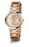 Guess Crystal Clear Rose Gold Dial Rose Gold Steel Strap Watch for Women - GW0470L3 Authentic Buy Shop Now