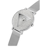 Guess Iconic Diamonds Silver Dial Silver Mesh Bracelet Watch For Women - GW0477L1 Authentic Buy Shop Now