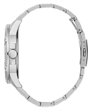 Guess King Quartz Silver Dial Silver Steel Strap Watch For Men - GW0497G1 Authentic Buy Shop Now