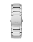 Guess King Quartz Silver Dial Silver Steel Strap Watch For Men - GW0497G1 Authentic Buy Shop Now