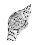 Guess King Quartz Silver Dial Silver Steel Strap Watch For Men - GW0497G1 Authentic Buy Shop Now