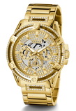 Guess Queen Quartz Gold Dial Gold Steel Strap Watch For Men - GW0497G2 Authentic Buy Shop Now