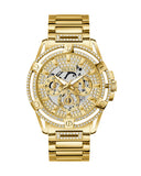 Guess Queen Quartz Gold Dial Gold Steel Strap Watch For Men - GW0497G2 Authentic Buy Shop Now