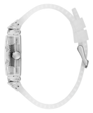 Guess Phoenix Quartz Green Dial Transparent Silicone Strap Watch For Men - GW0499G8 Authentic Buy Shop Now