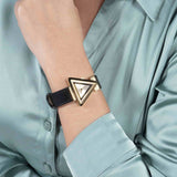 Guess Fame Quartz Black Dial Black Leather Strap Watch For Women - GW0504L5 Authentic Buy Shop Now