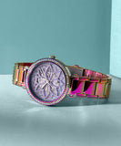 Guess Lily Analog Purple Dial Purple Steel Strap Watch For Women - GW0528L4 Authentic Buy Shop Now