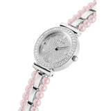 Guess Gala Diamonds Silver Dial Two Tone Steel Strap Watch for Women - GW0531L1 Authentic Buy Shop Now