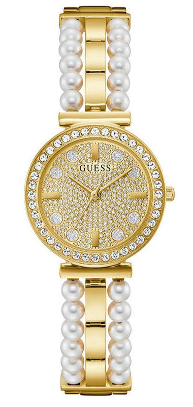 Guess Gala Diamonds Gold Dial Two Tone Steel Strap Watch for Women - GW0531L2 Authentic Buy Shop Now