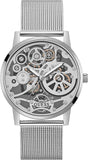 Guess Gadget Silver Dial Silver Mesh Bracelet Watch for Men - GW0538G1 Authentic Buy Shop Now
