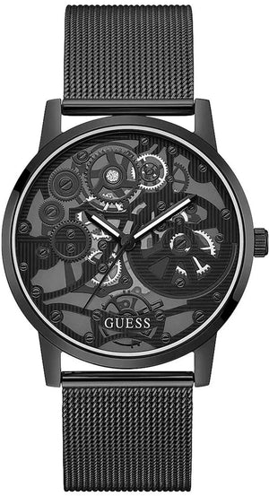 Guess Gadget Black Dial Black Mesh Bracelet Watch for Men - GW0538G3 Authentic Buy Shop Now