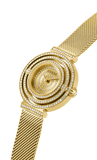 Guess Dream Quartz Gold Dial Gold Mesh Strap Watch For Women - GW0550L2 Authentic Buy Shop Now