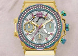 Guess Fusion Chronograph White Dial White Leather Strap Watch For Women - GW0553L2 Authentic Buy Shop Now
