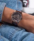 Guess Gadget Brown Dial Brown Leather Strap Watch for Men - GW0570G2 Authentic Buy Shop Now