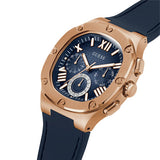Guess Headline Multifunction Quartz Blue Dial Blue Silicone Strap Watch For Men - GW0571G2 Authentic Buy Shop Now