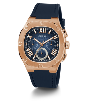 Guess Headline Multifunction Quartz Blue Dial Blue Silicone Strap Watch For Men - GW0571G2 Authentic Buy Shop Now