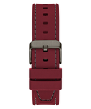 Guess Headline Multifunction Grey Dial Burgundy Silicone Strap Watch For Men - GW0571G4 Authentic Buy Shop Now